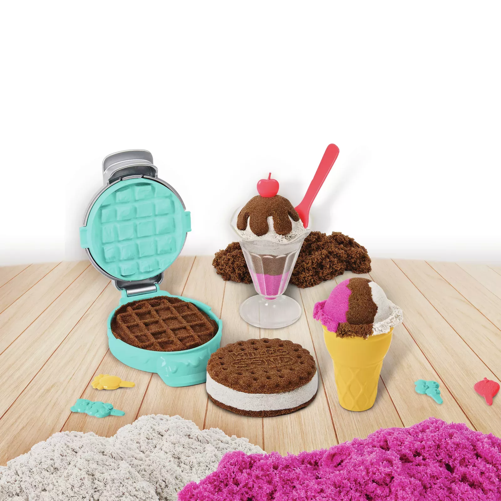 Kinetic Sand Ice Cream Treats Playset With Over 1 lb. Play Sand