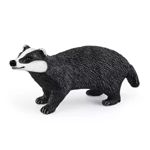 Figure Schleich WILD LIFE Badger realistic animal figurine, black and white, age 3+