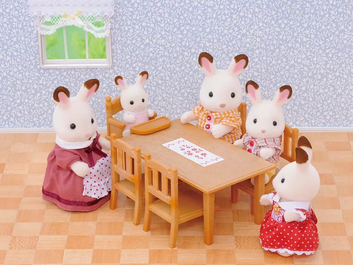 Epoch Sylvanian Families galds un krēsli Photo 5