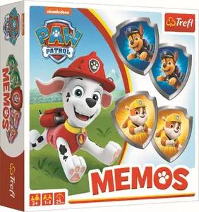 Board game TREFL Paw Patrol Memo — memory matching family game, children’s educational gameplay
