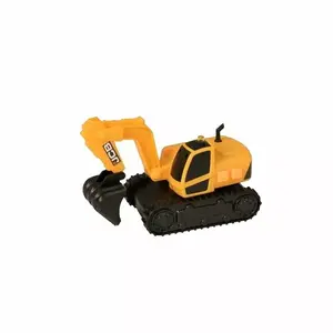 Rotaļu mazais ekskavators HTI Teamsterz JCB ar gaismu un skaņu, neliela būvmašīna