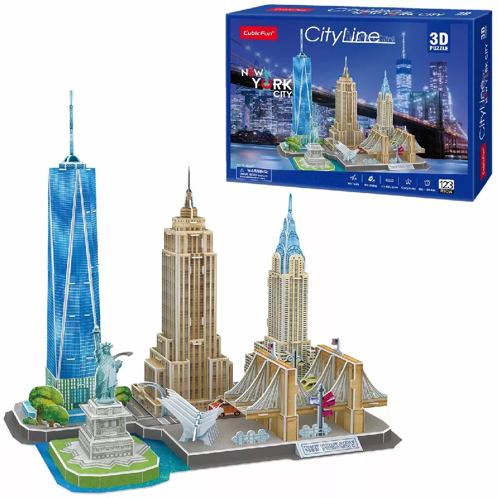 3D puzlis CubicFun New York City