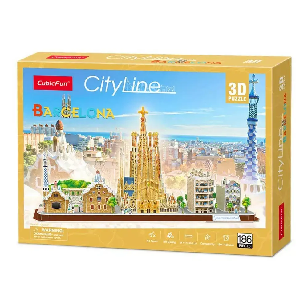 3D пазл Cubicfun MC256h Barcelona City Line Photo 1