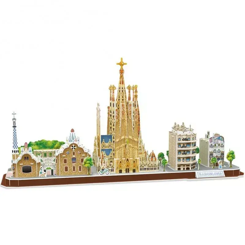 3D пазл Cubicfun MC256h Barcelona City Line Photo 6