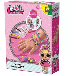 Children's jewellery kit SES L.O.L. Charm bracelets — bracelet making set, age 6+, multicolour, includes beads, elastic thread, shrink film