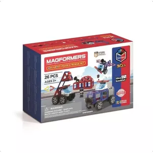 Магнитный конструктор MAGFORMERS Amazing Police & Rescue – 30 магнитных деталей