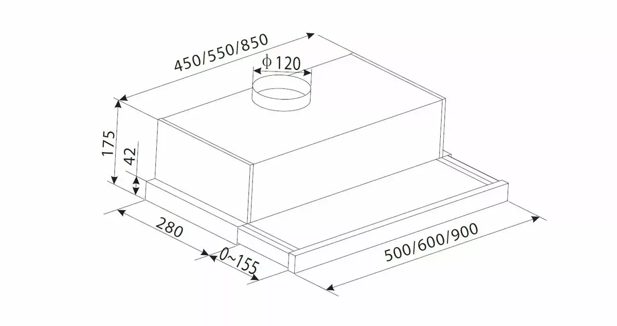 CATA TFH 5250 X Telescopic Range Hood Photo 3