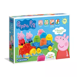 Bērnu rotaļlieta Clementoni Soft Clemmy Playset Peppa Pig — mīkstā klucīšu rotaļlieta, no 1,2 gada, daudzkrāsains
