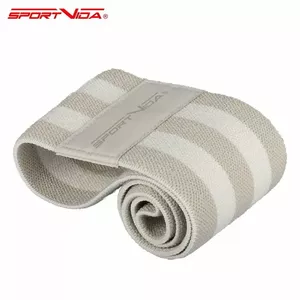 SportVida Fitnesa & Krossfit Hip Band Gumijas priekš sēžas un apakšējo muskuļiem 32*7,6cm Pelēka