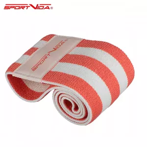 SportVida Fitnesa & Krossfit Hip Band Gumijas priekš sēžas un apakšējo muskuļiem 36*7,6cm Koraļu