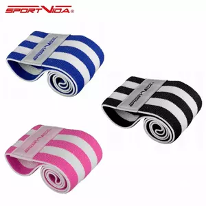 SportVida 3in1 sets Fitnesa & Krossfit Hip Band Gumijas priekš sēžas un apakšējo muskuļiem 31/36/40cm*7.6cm