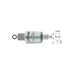 Socket screwdriver insert Hazet 986-9 for caliper screws, 12.5 mm (1/2") drive