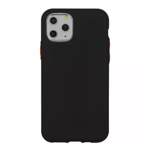 Soft cream silicone back case Mocco for Apple iPhone 12 Pro Max Black