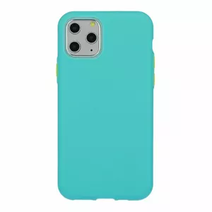 Silicone back case Mocco for Apple iPhone 12 / 12 Pro, soft cream finish, green
