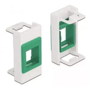 Keystone turētājs DeLOCK Easy 45 Module 22.5 x 45 mm balts zaļš