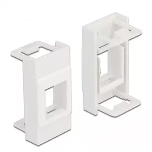 Keystone Holder DeLOCK Easy 45 Module 22.5 x 45 mm white