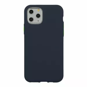 Protective back case Mocco for Samsung Galaxy S21 Ultra — Dark Blue soft cream silicone