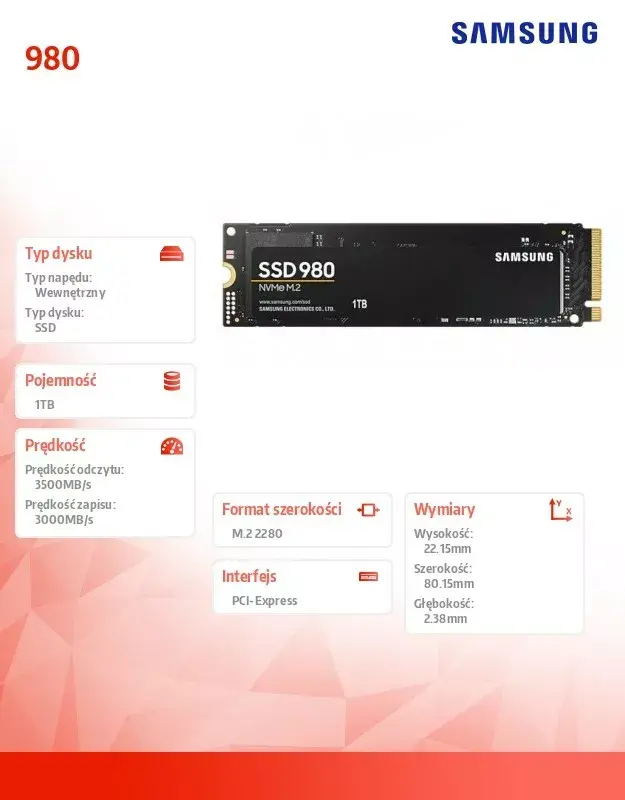 SSD диски Samsung 980 M.2 1TB Photo 19