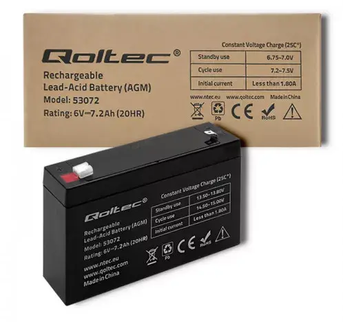 UPS battery Qoltec 53072 Photo 6