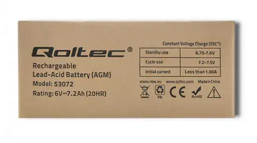 UPS battery Qoltec 53072 Photo 7