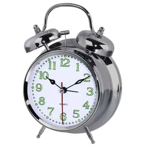 Hama Nostalgia Quartz alarm clock Silver