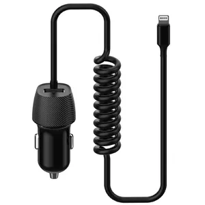 Car power adapter PLATINET 45484 with USB-A and Lightning output, 3.4 A