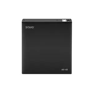 External Slim DVD±RW Drive SAVIO AK-43, USB 2.0, black, supports CD/DVD read/write (24x CD, 8x DVD)