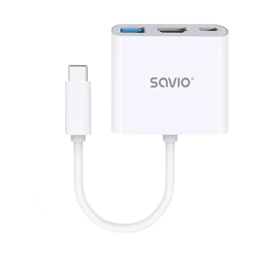 Хаб Savio AK-48 USB Typ C - HDMI USB 3.0 PD Photo 5