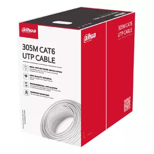 Tīkla kabelis DAHUA PFM920I-6UN-C-V2 U/UTP Cat6, 305 m, balts