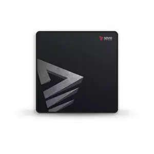 Gaming mouse pad SAVIO Precision Control S — 250×250 mm, 2 mm thickness, rubber, patterned black surface