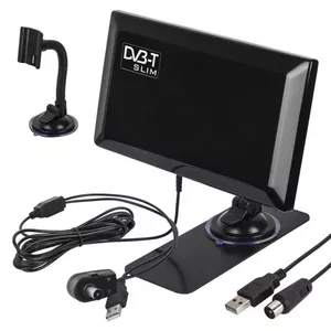 Внутренняя DVB-T/T2 HEVC антенна MACLEAN MCTV-948 — тонкая конструкция для приёма цифрового ТВ