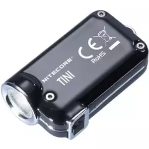 Flashlight Nitecore Tini SS - compact keychain torch, 380 lumens, stainless steel body, model TINISS