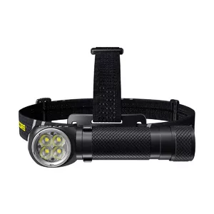 Headband flashlight Nitecore HC35 — 4 LEDs, 2700 lm, supports 18650/CR123, 138.5 g, black