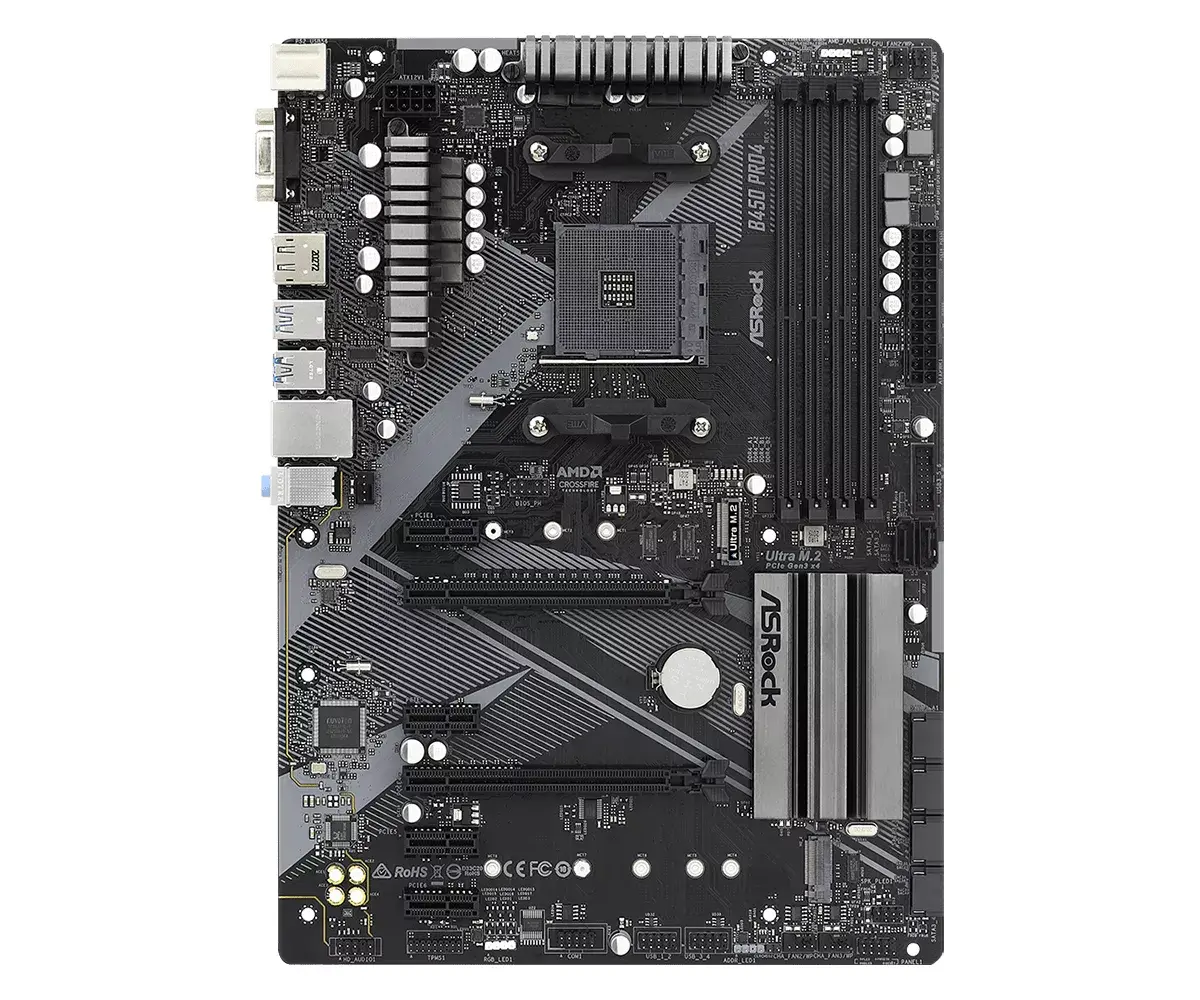 Pamatplate Asrock B450 Pro4 R2.0, 90-MXBEE0-A0UAYZ Photo 2