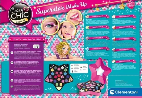 Набор для дизайна одежды для детей Clementoni Superstar Make Up Photo 3