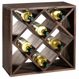 Floor wine rack KESPER model 4000270692444 — freestanding wooden wine holder