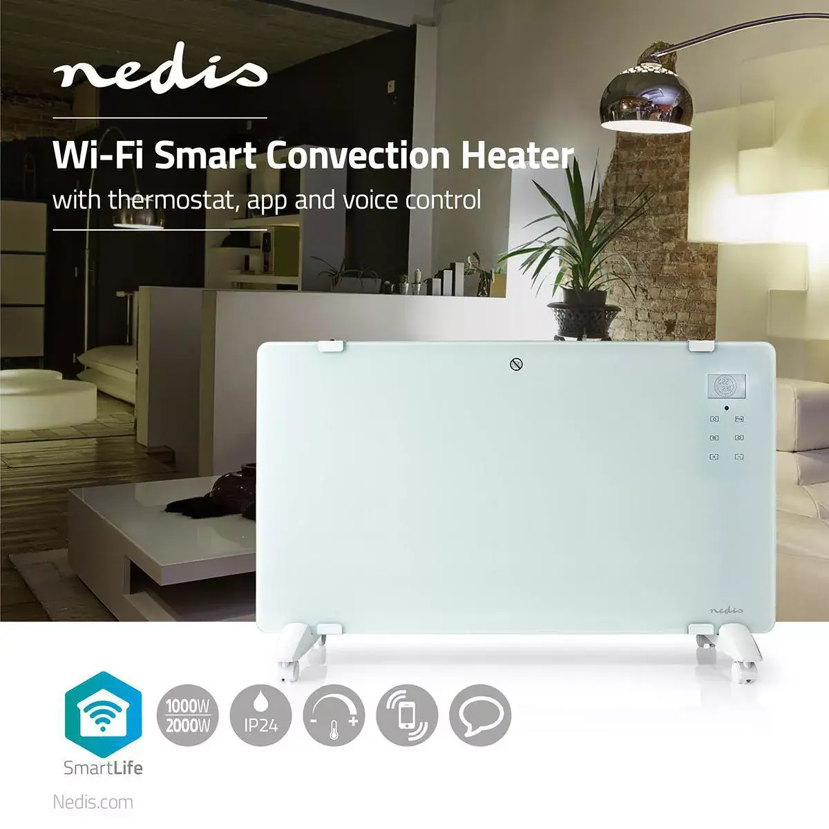 Nedis WIFIHTPL20FWT Convector Electric Space Heater Photo 16