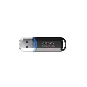 USB накопитель ADATA C906 64 ГБ USB Type-A 2.0, чёрный, с защитным колпачком