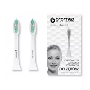 ORO-BRUSH sonic zobu birstes uzgaļi 2 gab. Balts