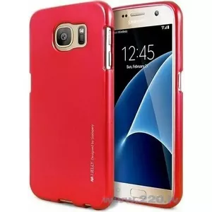 Smartphone case Mercury Jelly Case for Samsung Galaxy S8 Plus G955, soft-feeling red