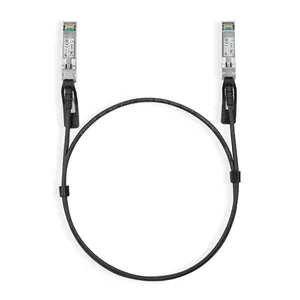 TP-Link TL-SM5220-1M InfiniBand un optiskās šķiedras kabelis SFP+ DAC Melns