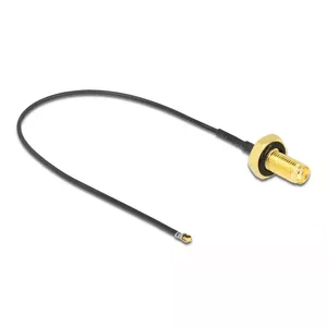 Coaxial Cable DeLOCK 12663 0.2 m SMA MHF 4L LK Black