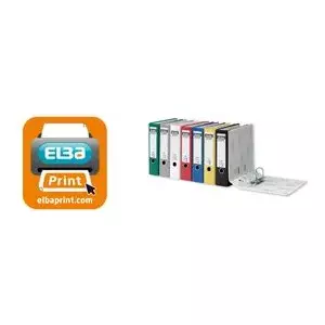 Ring Binder Elba Rado Brillant A4, 50 mm spine, black, pack of 5