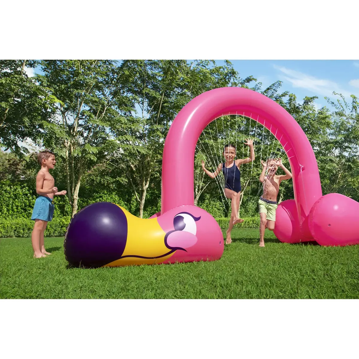 Bestway piepūšamais Jumbo Flamingo laistītājs 3,40 x 1,10 x 1,93 m Photo 15