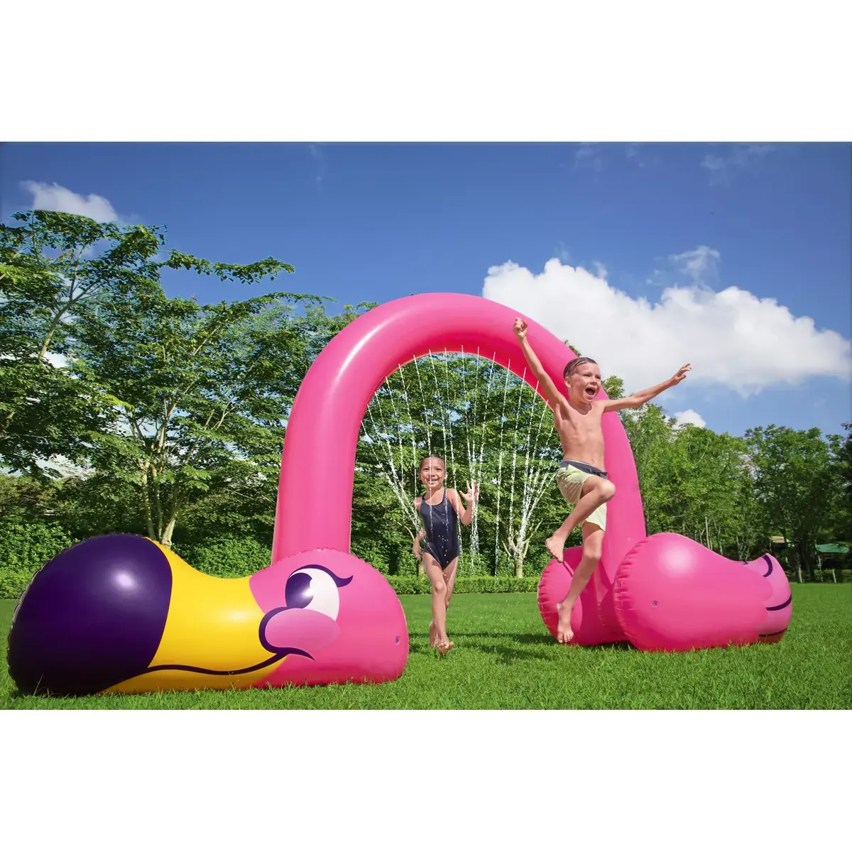 Bestway piepūšamais Jumbo Flamingo laistītājs 3,40 x 1,10 x 1,93 m Photo 16