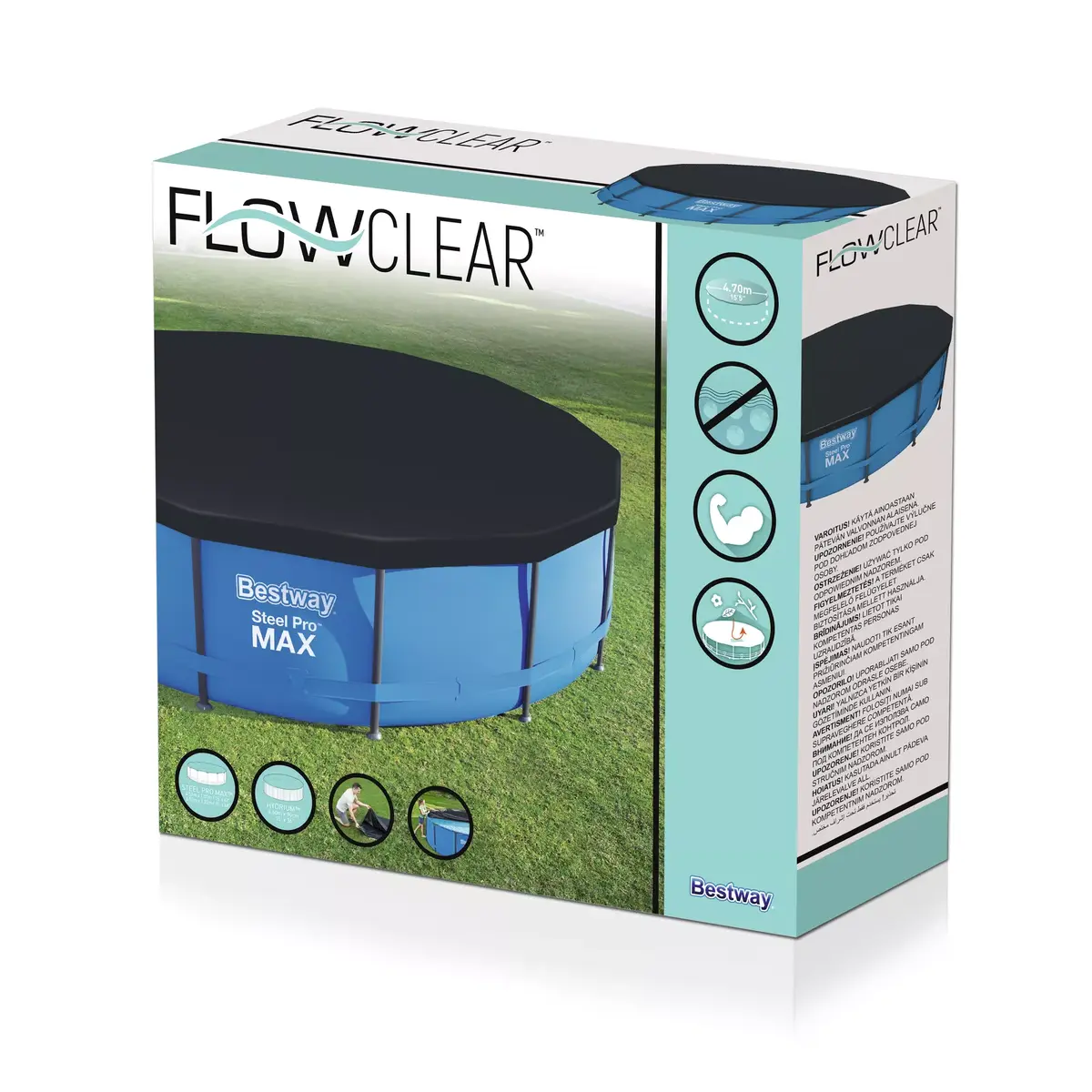 Vāks Bestway Frame Pool Cover 4.57m x 91cm Photo 6