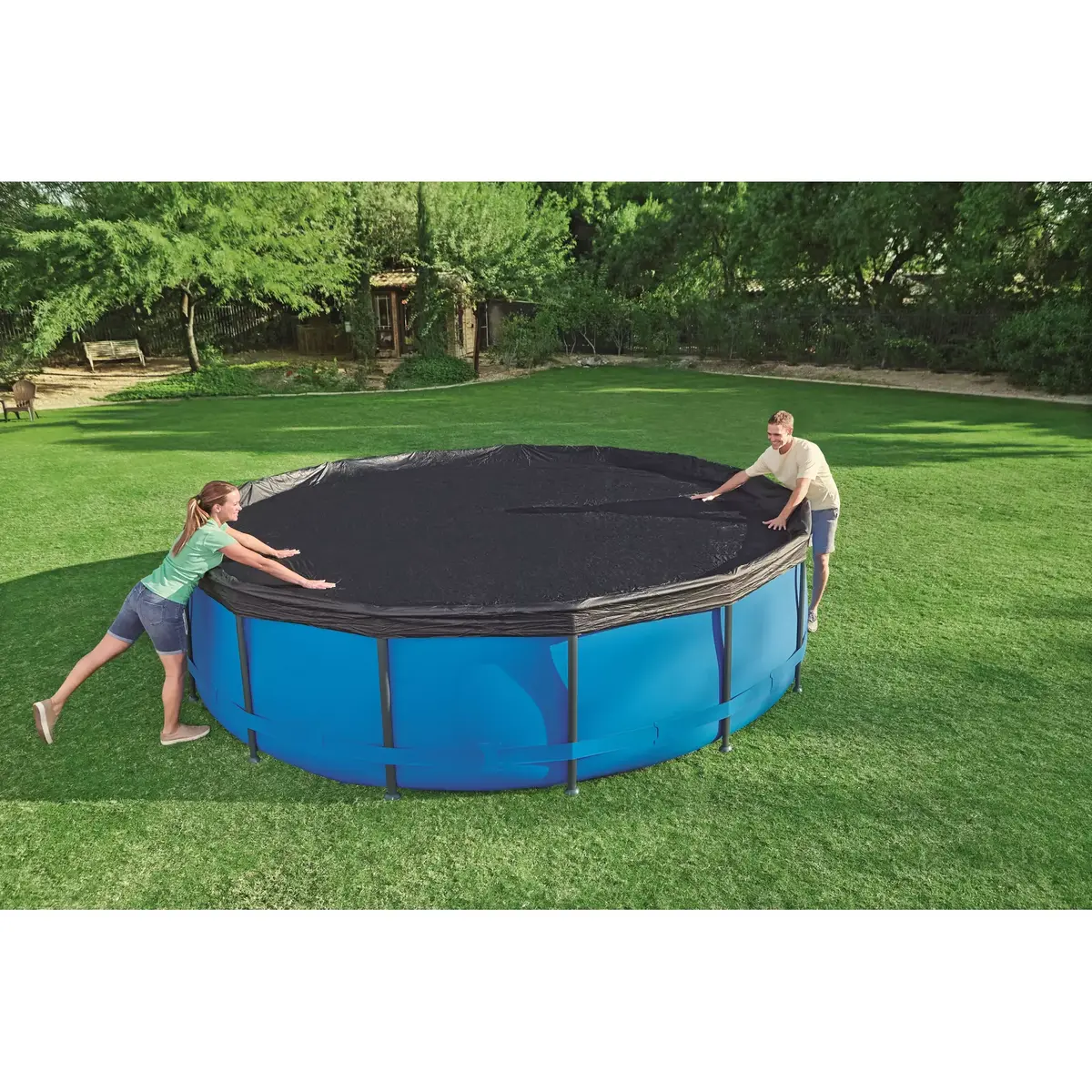 Vāks Bestway Frame Pool Cover 4.57m x 91cm Photo 7