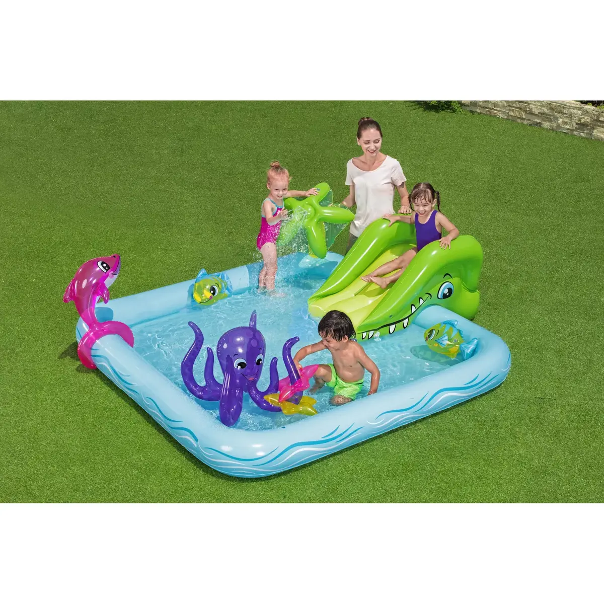 Piepūšamais rotaļu baseins Bestway Fantastic Aquarium 53052 Photo 15