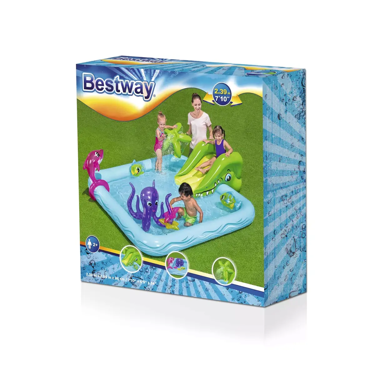 Piepūšamais rotaļu baseins Bestway Fantastic Aquarium 53052 Photo 22