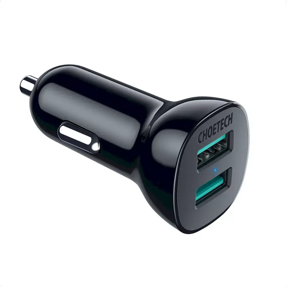 CHOETECH C0051 USB-A 2-port 36W QC3.0 charger Photo 1